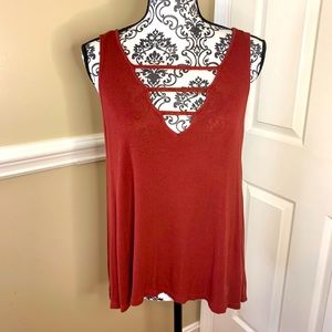 Mudd, tank top with cutouts, size Lg.